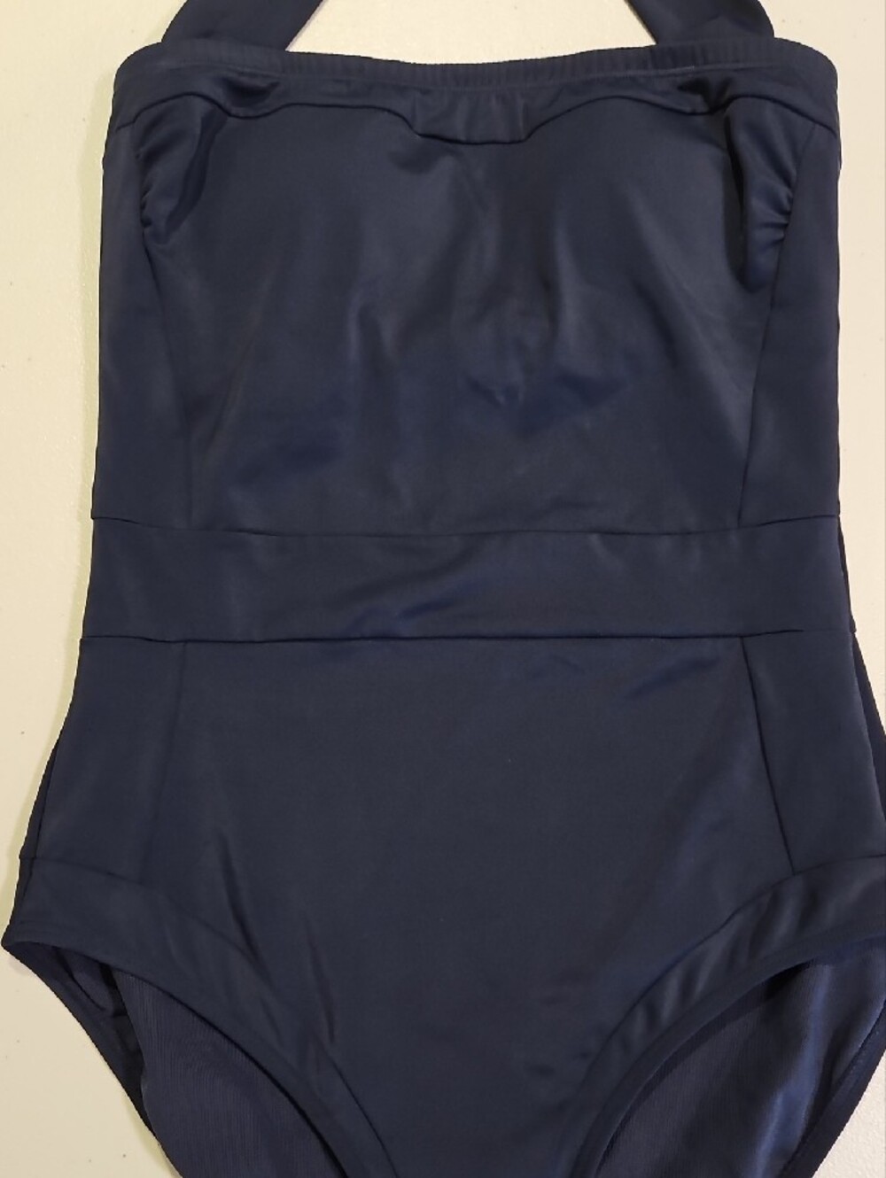 Boden Navy Halter One-Piece Swimsuit 0223